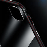 Maxbell 360 Full Magnetic Adsorption Metal Glass Front Case for iPhone XS Max black