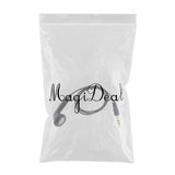 Maxbell 3.5mm Single Side Wired Earphone Earbuds Music Sport Earphone 45cm Black