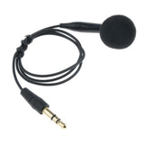 Maxbell 3.5mm Single Side Wired Earphone Earbuds Music Sport Earphone 45cm Black