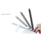 Maxbell Portable Desktop Magnetic Folding Holder Bracket Stand for Phones White