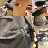 Maxbell Portable Desktop Magnetic Folding Holder Bracket Stand for Phones White