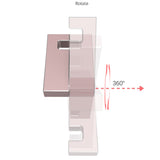 Max Desktop Magnetic Folding Holder Bracket Stand for iPad Cell Phone rose gold