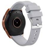 Maxbell Soft Silicone Sports Strap Wristband for Samsung Galaxy Watch 42mm Gray