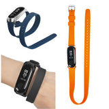 Max Xiaomi Mi Band 3 Buckle Metal Shell Long Belt for 2 Circle Wrist Strap Black
