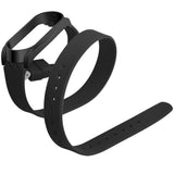 Max Xiaomi Mi Band 3 Buckle Metal Shell Long Belt for 2 Circle Wrist Strap Black