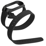 Max Xiaomi Mi Band 3 Buckle Metal Shell Long Belt for 2 Circle Wrist Strap Black