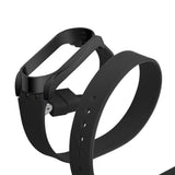 Max Xiaomi Mi Band 3 Buckle Metal Shell Long Belt for 2 Circle Wrist Strap Black