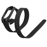 Max Xiaomi Mi Band 3 Buckle Metal Shell Long Belt for 2 Circle Wrist Strap Black