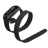 Max Xiaomi Mi Band 3 Buckle Metal Shell Long Belt for 2 Circle Wrist Strap Black