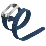 Max Xiaomi Mi Band 3 Buckle Metal Shell Long Belt for 2 Circle Wrist Strap Blue