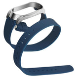 Max Xiaomi Mi Band 3 Buckle Metal Shell Long Belt for 2 Circle Wrist Strap Blue