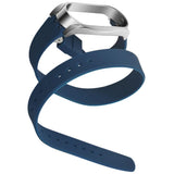 Max Xiaomi Mi Band 3 Buckle Metal Shell Long Belt for 2 Circle Wrist Strap Blue