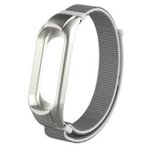 Max Replacement Nylon Watch Strap Watch Band for Xiaomi Mi Band 3 silver