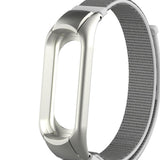 Max Replacement Nylon Watch Strap Watch Band for Xiaomi Mi Band 3 silver