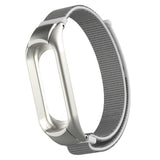 Max Replacement Nylon Watch Strap Watch Band for Xiaomi Mi Band 3 silver