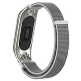 Max Replacement Nylon Watch Strap Watch Band for Xiaomi Mi Band 3 silver