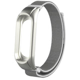 Max Replacement Nylon Watch Strap Watch Band for Xiaomi Mi Band 3 silver
