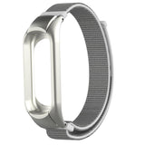 Max Replacement Nylon Watch Strap Watch Band for Xiaomi Mi Band 3 silver