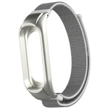 Max Replacement Nylon Watch Strap Watch Band for Xiaomi Mi Band 3 silver