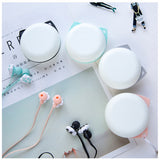 Max In Ear Wired 3.5 mm Cute Cartoon Animal Earphone Earbuds Headphone black