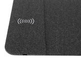 Maxbell 2 in 1 Wireless Desktop Charger Charging Mouse Pad Mat for iPhone X black