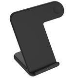 Maxbell Fast Wireless Charging Dock Stand Charger for iPhone iWatch & Samsung Black