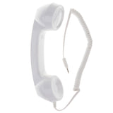 Maxbell 3.5mm Mic Retro Cell Telephone Handset Phone Classic Receiver White