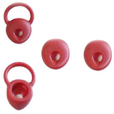 Maxbell 2 Pairs Universal Silicone Earbuds Eartips Caps for Jabra Mini Red