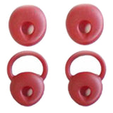 Maxbell 2 Pairs Universal Silicone Earbuds Eartips Caps for Jabra Mini Red