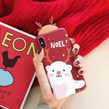 Max Christmas Moose Polar Bear Mobile Phone Soft Shell for iPhone  iPhonex xs