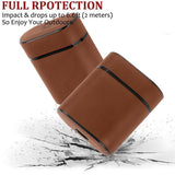 Max PU Leather Headset Case Protect Cover for AirPods Charging Box Brown - Aladdin Shoppers