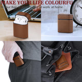 Max PU Leather Headset Case Protect Cover for AirPods Charging Box Brown - Aladdin Shoppers