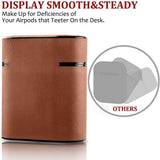 Max PU Leather Headset Case Protect Cover for AirPods Charging Box Brown - Aladdin Shoppers