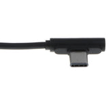 Maxbell 90 Degree USB Type C Cable Fast Charging Data Cable for Android  Black 0.25m