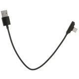 Maxbell 90 Degree USB Type C Cable Fast Charging Data Cable for Android  Black 0.25m