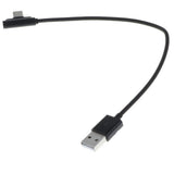 Maxbell 90 Degree USB Type C Cable Fast Charging Data Cable for Android  Black 0.25m
