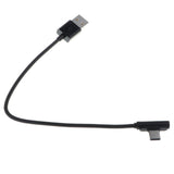 Maxbell 90 Degree USB Type C Cable Fast Charging Data Cable for Android  Black 0.25m