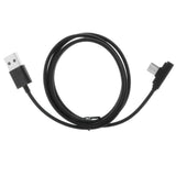 Maxbell 90 Degree USB Type C Cable Fast Charging Data Cable for Android  Black 1m