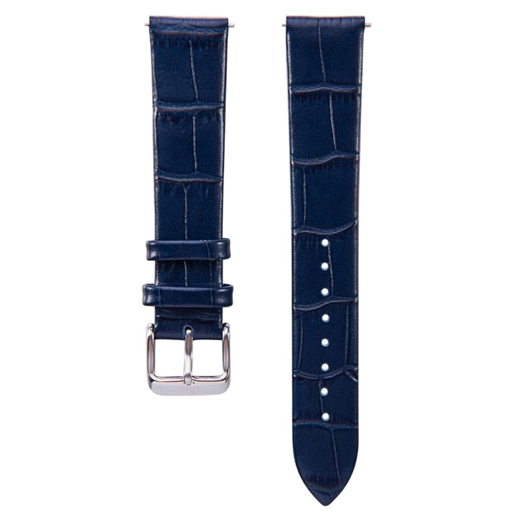 Maxbell Smart Sports Bluetooth PU Leather Watch Strap for Huawei B5 18mm Blue