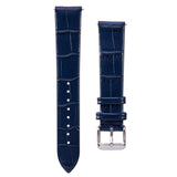 Maxbell Smart Sports Bluetooth PU Leather Watch Strap for Huawei B5 18mm Blue