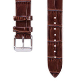 Maxbell Smart Sports Bluetooth PU Leather Watch Strap for Huawei B5 18mm brown