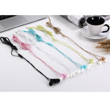 Maxbell 3.5mm Stereo In-Ear Earphone Headset Headphone For Samsung Black