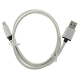 Maxbell USB Type-C Data Sync Fast Charging Cable for Samsung Phone Silver