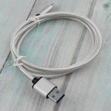 Maxbell USB Type-C Data Sync Fast Charging Cable for Samsung Phone Silver