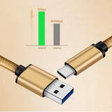 Maxbell USB Type-C Data Sync Fast Charging Cable for Samsung Phone Silver