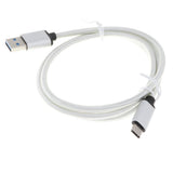 Maxbell USB Type-C Data Sync Fast Charging Cable for Samsung Phone Silver