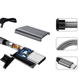 Maxbell USB Type-C Data Sync Fast Charging Cable for Samsung Phone Silver