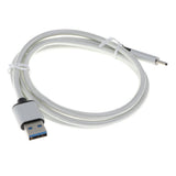 Maxbell USB Type-C Data Sync Fast Charging Cable for Samsung Phone Silver