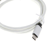 Maxbell USB Type-C Data Sync Fast Charging Cable for Samsung Phone Silver