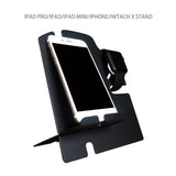 Maxbell 2 in 1 Aluminum Alloy Desktop Stand Holder for iPhone and Apple Watch black